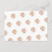 ヌードロマンチックな水彩花模様結婚式 エンクロージャーカード (裏面)