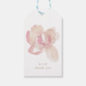 ヌードロマンティックウォーター花模様結婚ズ ギフトタグ (正面)