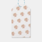 ヌードロマンティックウォーター花模様結婚ズ ギフトタグ (裏面)
