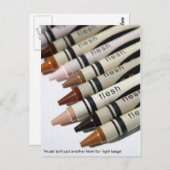 「ヌード」は「ライトベージュ」の単なる用語ではない ポストカード (正面/裏面)