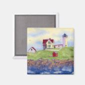 ヌーブル灯台 ヨーク メイン州 マグネット (正面/裏面)