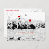 ヌーブル ライトハウス、メイン州ヨーク - ポストカード (正面/裏面)