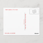 ヌーブル ライトハウス、メイン州ヨーク - ポストカード (裏面)