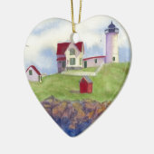 ヌーブル ライト ハウス ヨーク メイン州 セラミックオーナメント (左)