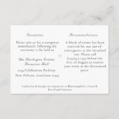 ヌープティユニティカトリック結婚式招待状 エンクロージャーカード (裏面)