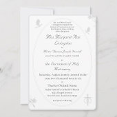 ヌープティユニティカトリック結婚式招待状 招待状