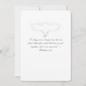 ヌープティユニティカトリック結婚式招待状 招待状 (裏面)