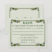 ヌーベル ユリ（返信カード） 出欠カード (正面/裏面)