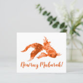 ヌールーズ・ムバラク　水彩の金魚 (スタンド正面)