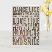 ヌーンズのように踊る観やる気を起こさせる察引用文 カード (黄色い花)