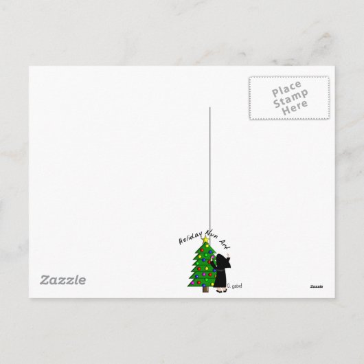 ヌーンズクリスマスカードとギフトアートデザイン シーズンポストカード (裏面)