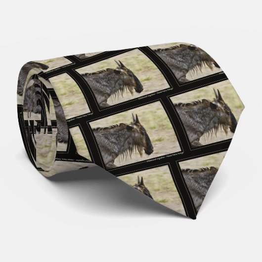 ヌー移動のケニヤの野性生物のユニセックスなタイ ネクタイ (ロール)