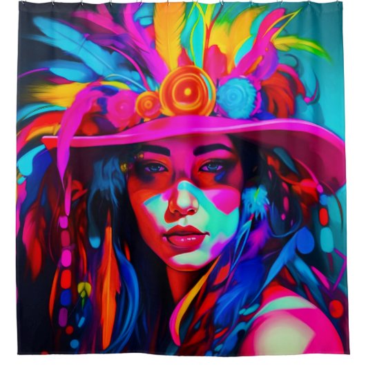 ヌー鮮やか シャワーカーテン (正面)