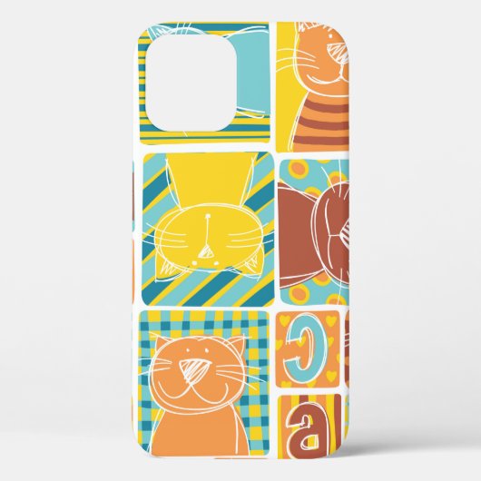 ネおもしろいコ生地の継ぎはぎ壁紙，抽象芸術継ぎ目 Case-Mate iPhoneケース (裏面)