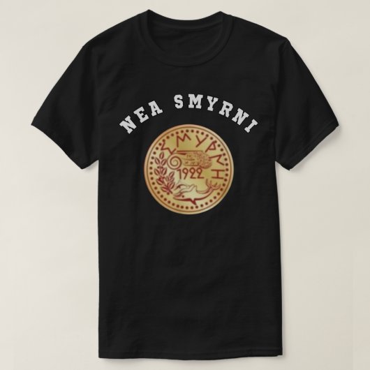 ネアスミルニコートオブアームズ国旗の国プライドギフト Tシャツ (デザイン正面)