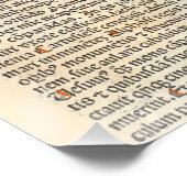 ネアポリスネープルイタリア中世写本 ポスター (コーナー)