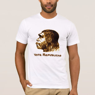ネアンデルタールの「投票共和党員」のワイシャツ Tシャツ