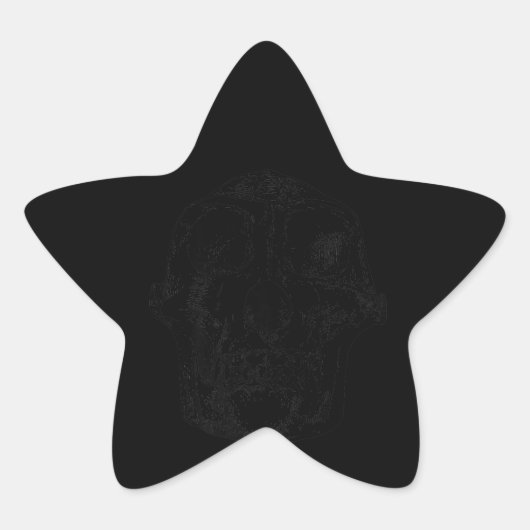ネアンデルタールスカル人類学者ギフト 星シール (正面)