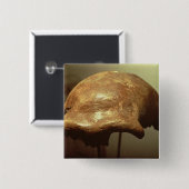 ネアンデルタール人の頭蓋 缶バッジ (正面&裏面)