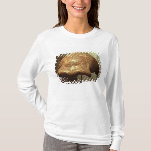 ネアンデルタール人の頭蓋 Tシャツ (正面)