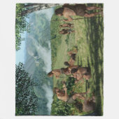 ネアンデルタール フリースブランケット (正面)