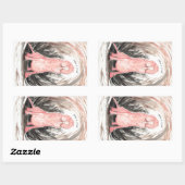 ネイキッド(&)誇りを持ったモグラ 長方形シール (シート)