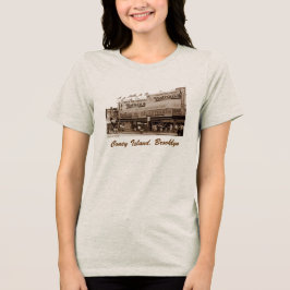 ネイサンの有名なホットドッグレディース トライブレンドＴシャツ