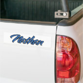 ネイサン名blue AufkleberステッカーAutoaufkleber バンパーステッカー (トラック上)