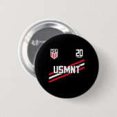 ネイサン・ハリエル 20 ネイビー USMNT 公式ライセンス  缶バッジ (正面&裏面)