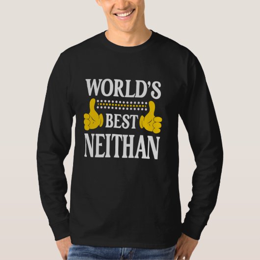 ネイタンおもしろい個人名ファーストネームWorld's Bes Tシャツ (正面)