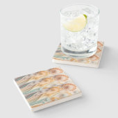 「ネイチャーのエレガンス・ストーン・コースター」はどう？ ストーンコースター (横)