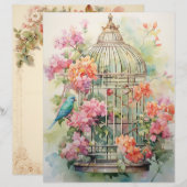 ネイチャーのフローラ疑問に思スクラッブック紙 (正面/裏面)