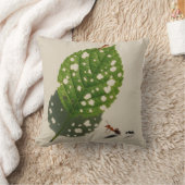 ネイチャーの小さな建築家が葉の多いキャンバスを作る クッション (ブランケット)