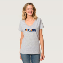 ネイチャーエクスプロレーション | 女性Vネック Tシャツ
