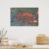 ネイチャーカラフルズ絵画ロックのポスター ポスター (キッチン)