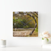 ネイチャーサークルの壁時計 スクエア壁時計 (ホーム)