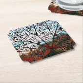 ネイチャーズアートデザイン-秋リーフコースター ペーパーコースター (アングル)