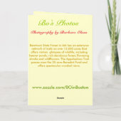 ネイチャーズアート:ベアータウン州森 – 引用文内 カード (裏面)