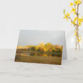 ネイチャーズウィドウ紅葉グリーティングカード カード (黄色い花)
