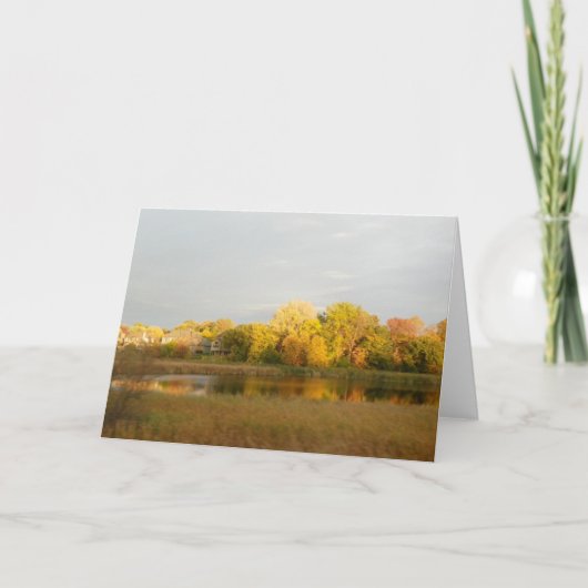 ネイチャーズウィドウ紅葉グリーティングカード カード (正面)