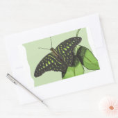 ネイチャーズカモフラージュバタフライ 長方形シール (封筒)