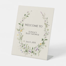 ネイチャーズガーデンインスパイアベイビーシャワーへようこそ 台座サイン