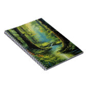 ネイチャーズキャンバス、緑豊かな森 ノートブック (右側)