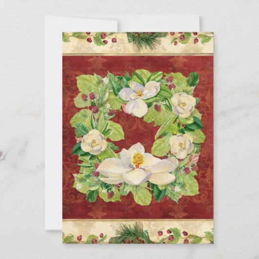 ネイチャーズクリスマスマグノリアリースnパインブーズ シーズンカード (正面)