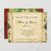 ネイチャーズクリスマスマグノリアリースnパインブーズ 招待状 (正面/裏面)