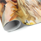 ネイチャーズコンパニオン水彩コラージュ ラッピングペーパー (ロールコーナー)