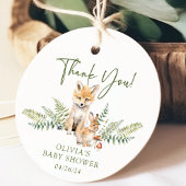 ネイチャーズディライトキツネベビーシャワーお気に入りギフトラベル フェイバータグ