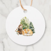 ネイチャーズディライトキツネベビーシャワーお気に入りギフトラベル フェイバータグ (裏面)