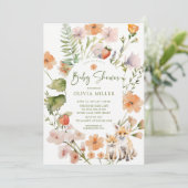 ネイチャーズディライトキツネベビーシャワー招待状 招待状 (スタンド正面)