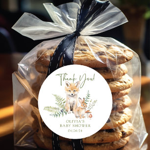 ネイチャーズディライトキツネベビーシャワー ラウンドシール